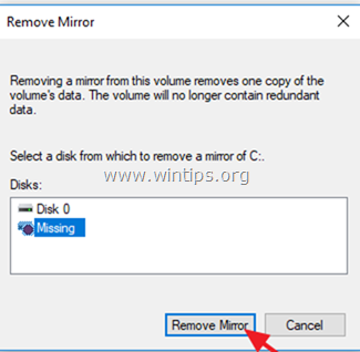 remove missing mirror