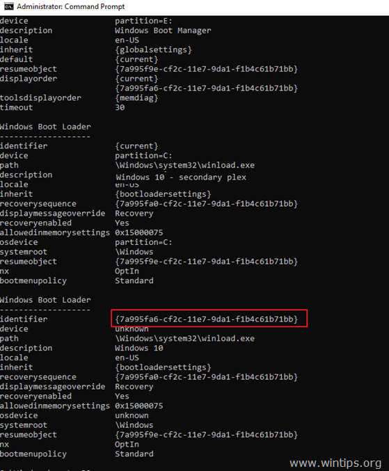 fix boot menu entries