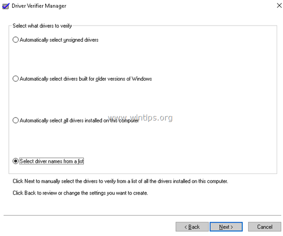 how to use driver verifier manager