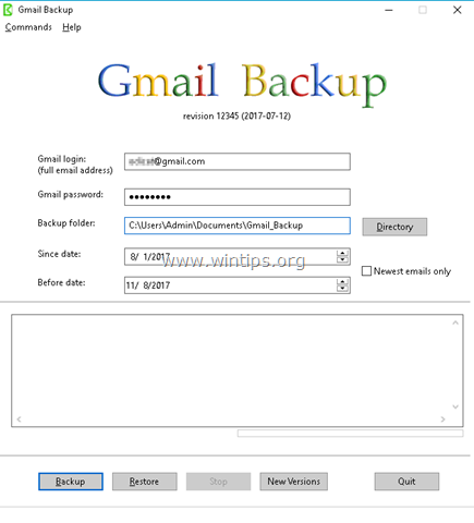 Gmail Backup and Restore Utility