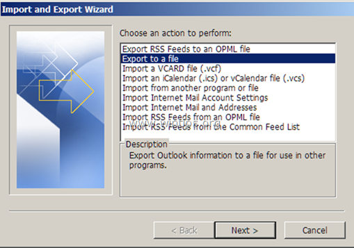 export imap gmail as pst