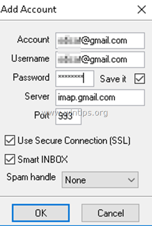 backup gmail with imapsize