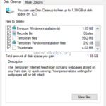 How to Free Up Disk Space with Disk Cleanup.