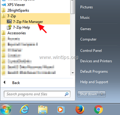 recover word text with 7zip