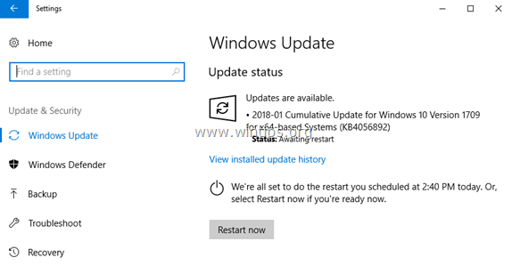 fix Windows 10 Update Problems