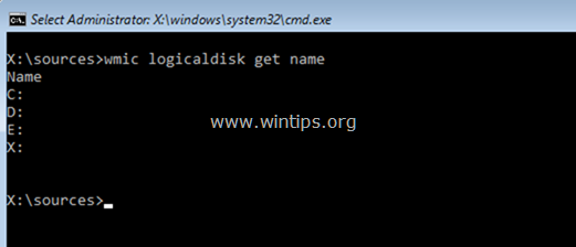 list disk command