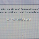 FIX: Windows Cannot Find Microsoft Software License Terms