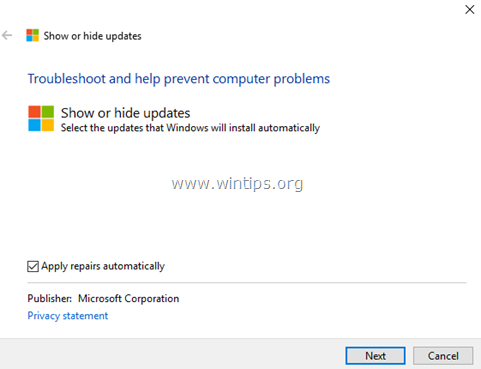 Sådan forhindrer du installationen af en Windows 10-opdatering.