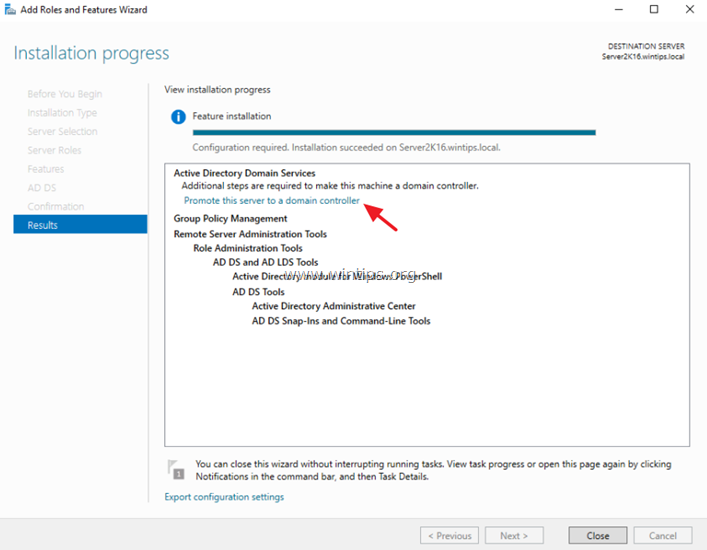 promote server 2016 to domain controller