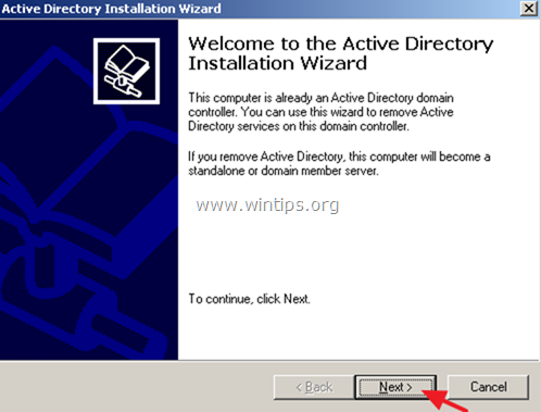 demote server 2003 from domain controller
