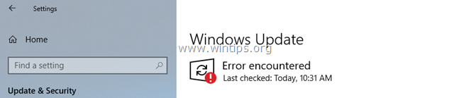 Error 0x80240034 Windows 10 version 1803 Failed to Download or Install.
