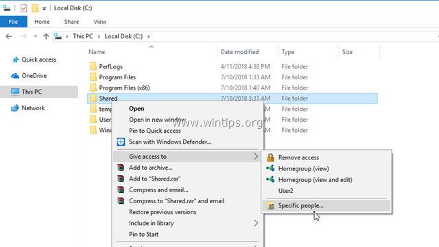 How to Share Files in Windows 10.