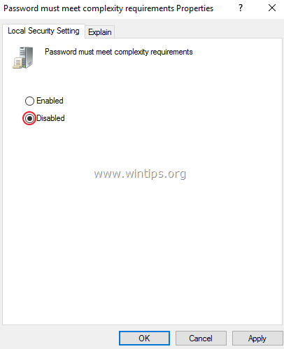 Password specified. Сложность пароля.