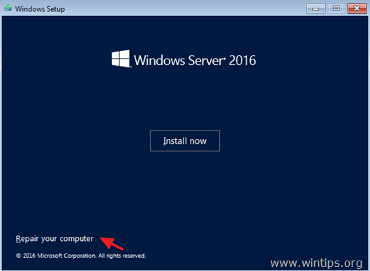 How to Recover Server 2016 from a System Image Backup if Windows Fails to Boot