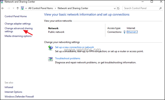 Enable Network Discovery - Windows 10
