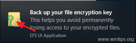 backup efs encryption key
