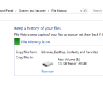 How to Use a Different Drive in File History.