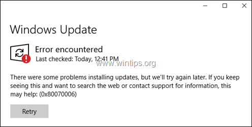 Windows 10 Update Service is Missing - 0x80070006 - 0x80070424