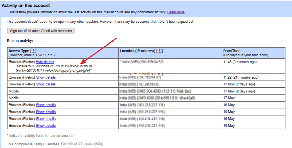How To View GMAIL Login History And Your Google Account Activity On The How To View GMAIL Login History And Your Google Account Activity On The