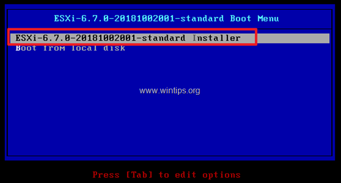 How to Install vSphere ESXi 6.7 on a Bare Metal Server.