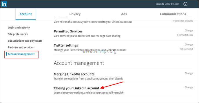 How to Close Your LinkedIn Account