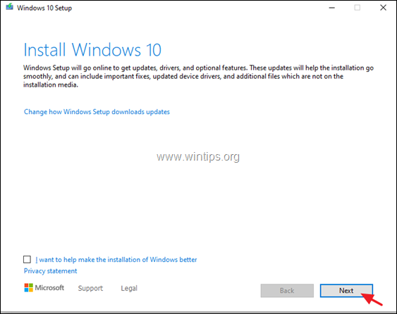 Install Windows 10