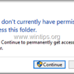 FIX: You Don't currently have permission to access this folder (Solved)