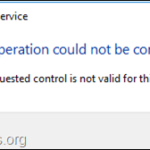 FIX: Unable to stop service. The operation could not be completed.