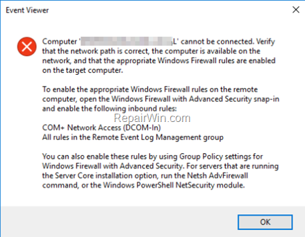 FIX: Computer cannot be connected from Active Directory Users and Computers
