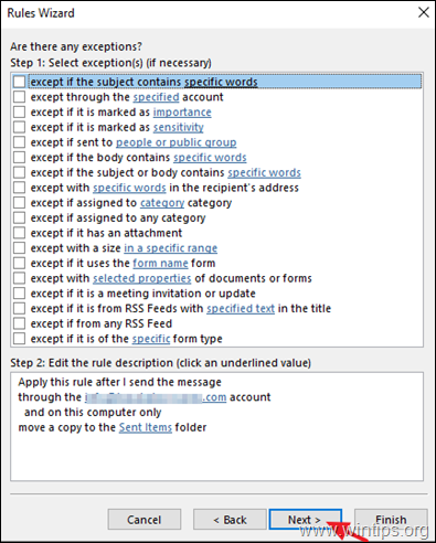 Change Sent emails folder for IMAP in Outlook.