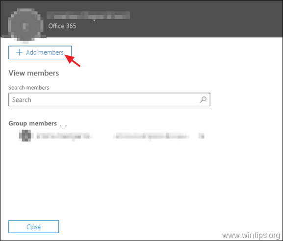 Add a member to a group in Office 365