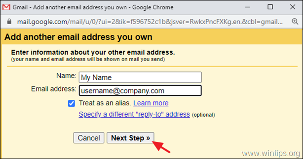 Add Email Address to Send Mail As - Gmail