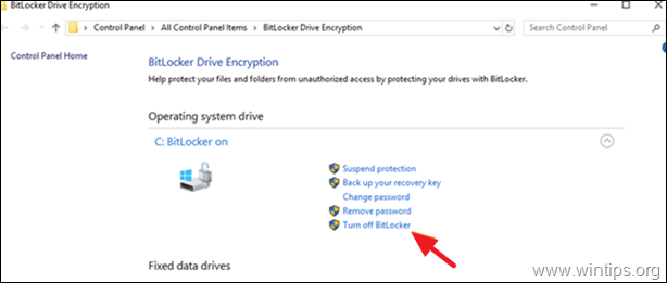 Turn Off BitLocker