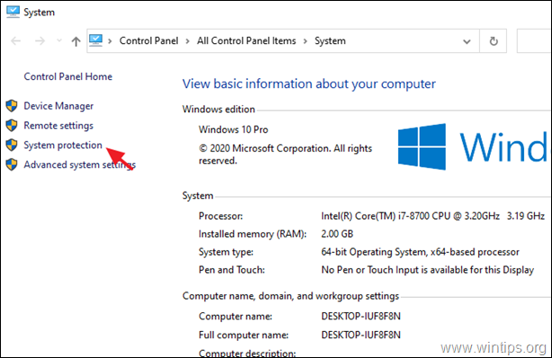 System Protection