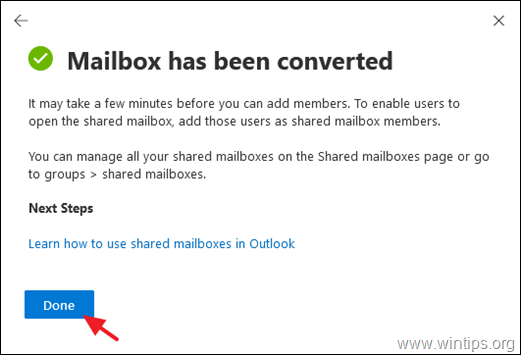 Convert user mailbox to public mailbox - Office 365