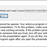 FIX: The Presentation Cannot be Opened in PowerPoint (Solved).