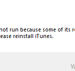 FIX: iTunes required files missing and cannot run. (Solved)