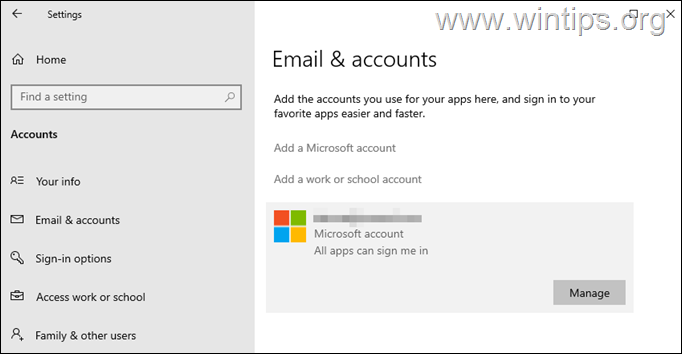 FIX: No Remove Microsoft Account button in Windows 10/11. 