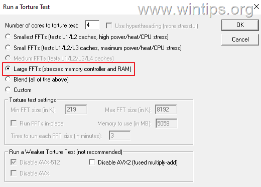 liste Opdatering Jakke How to Stress Test CPU, RAM and GPU on your PC. - wintips.org - Windows  Tips & How-tos