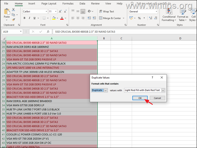 forbedre Hysterisk udledning How to Find and Remove Duplicates in Excel. - wintips.org - Windows Tips &  How-tos