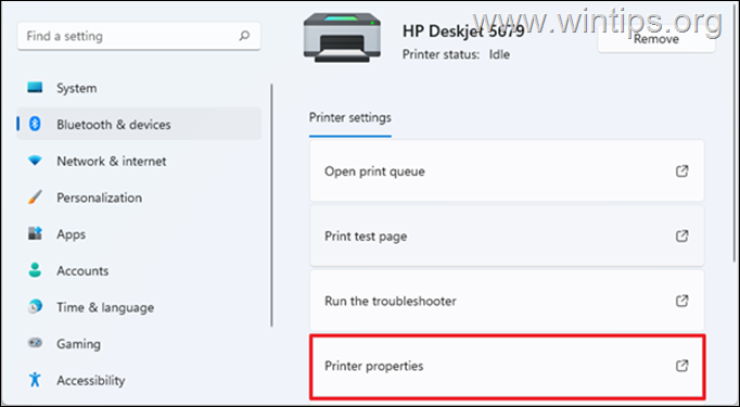 Printer features Windows 11