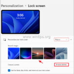 How to Change Lock Screen Background in Windows 11.