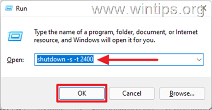 How to schedule an automatic shutdown of Windows 10/11.
