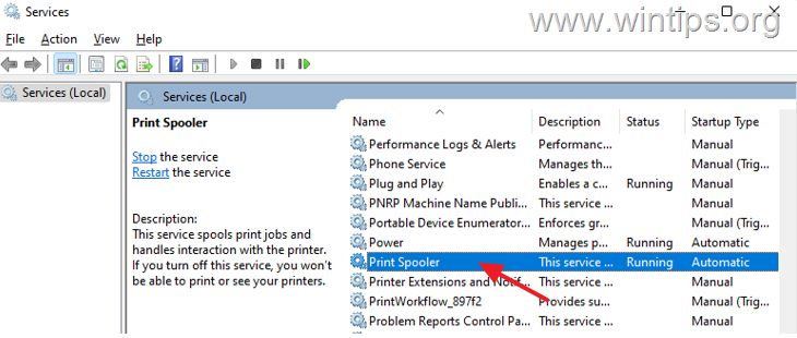 flyde albue ugunstige FIX: Print Spooler Service is not running in Windows 10/11. - wintips.org -  Windows Tips & How-tos