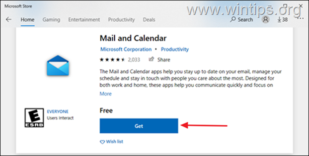 install Mail and Calendar