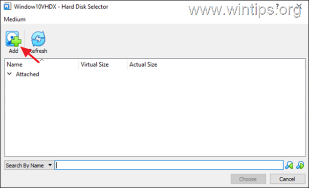 add virtual hard disk file virtualbox