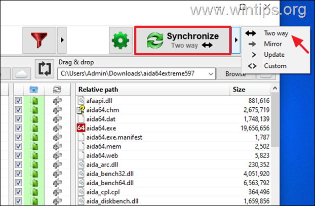 How to sync folders - FreeFileSync