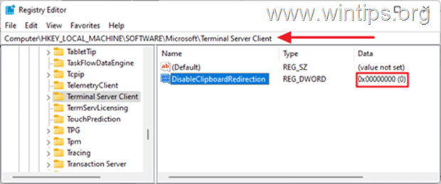 Enable cache redirection on the client