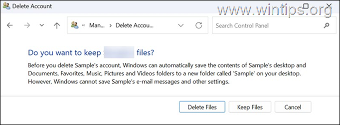 Delete User Profile Windows 11