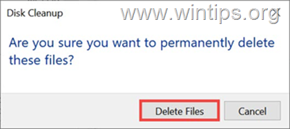 delete files disk cleanup